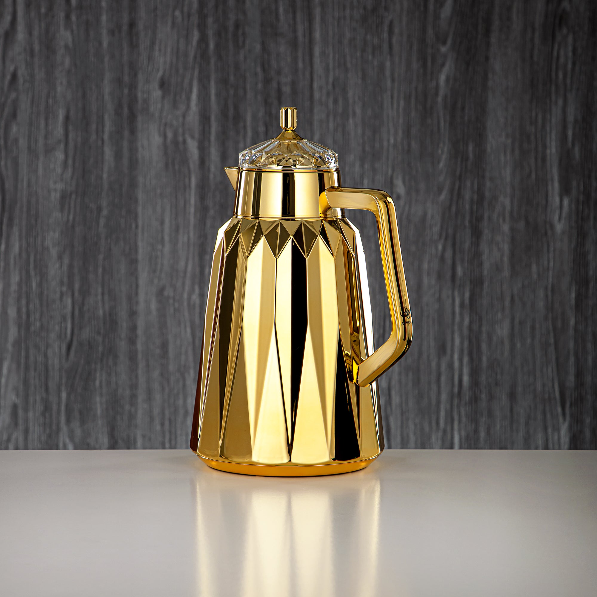 Almarjan Vacuum Flask Set - 1L + 1L, ABS, Gold, Mirror Finish | FG209AB-100 ALLG