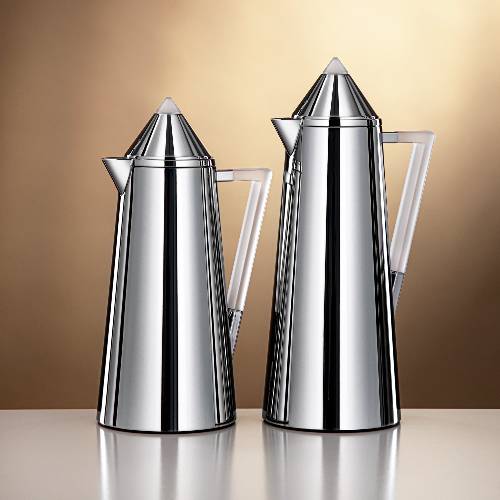 Almarjan Vacuum flask 0.7L + 1.0L Silver & frost (FG818-070/100 C/FA)