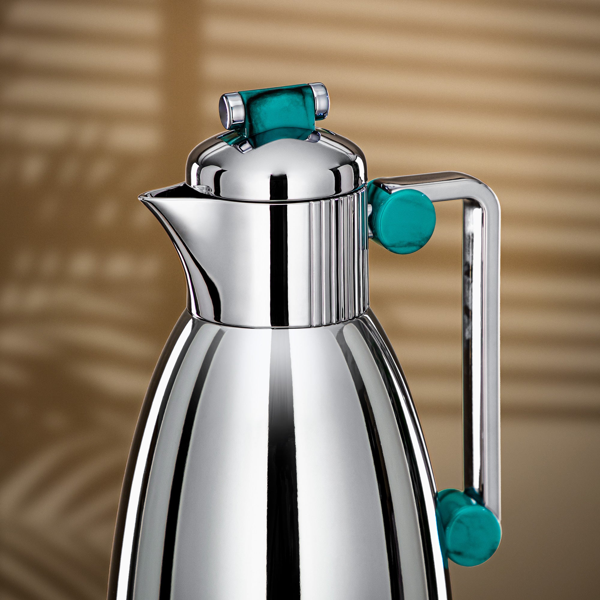 Almarjan Vacuum Flask Set 0.7L & 1L Silver & Tiffany Green