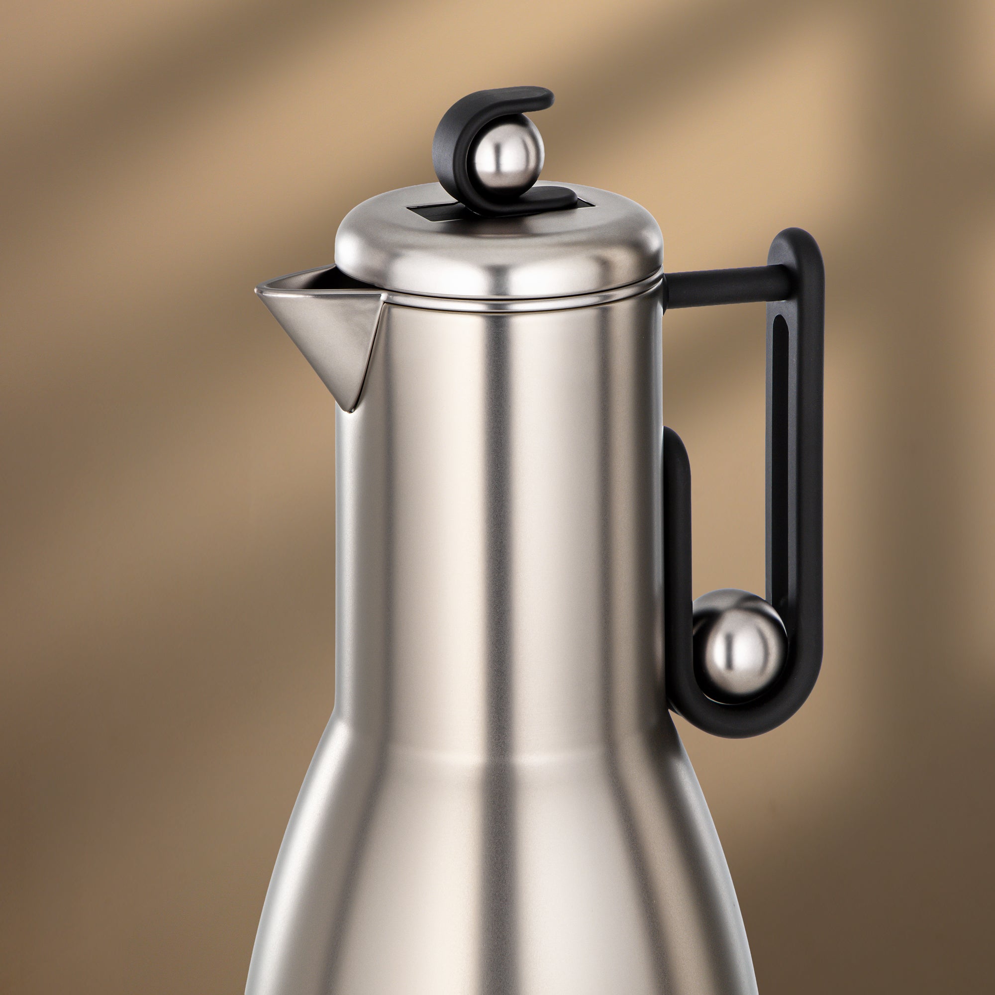 Almarjan Vacuum Flask Set, 2 Pieces – Matt Nickel & Matt Black