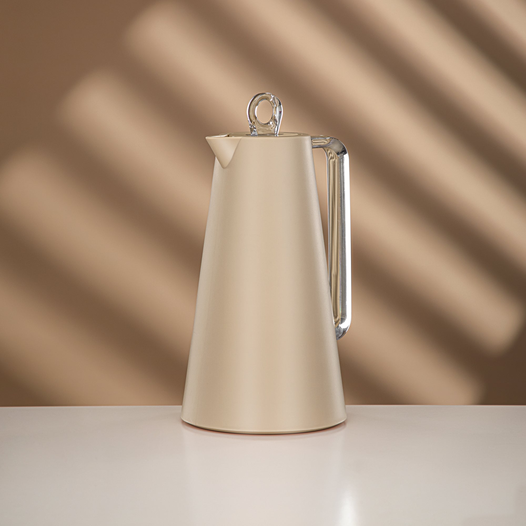 طقم ترامس المرجان بيج وشفاف