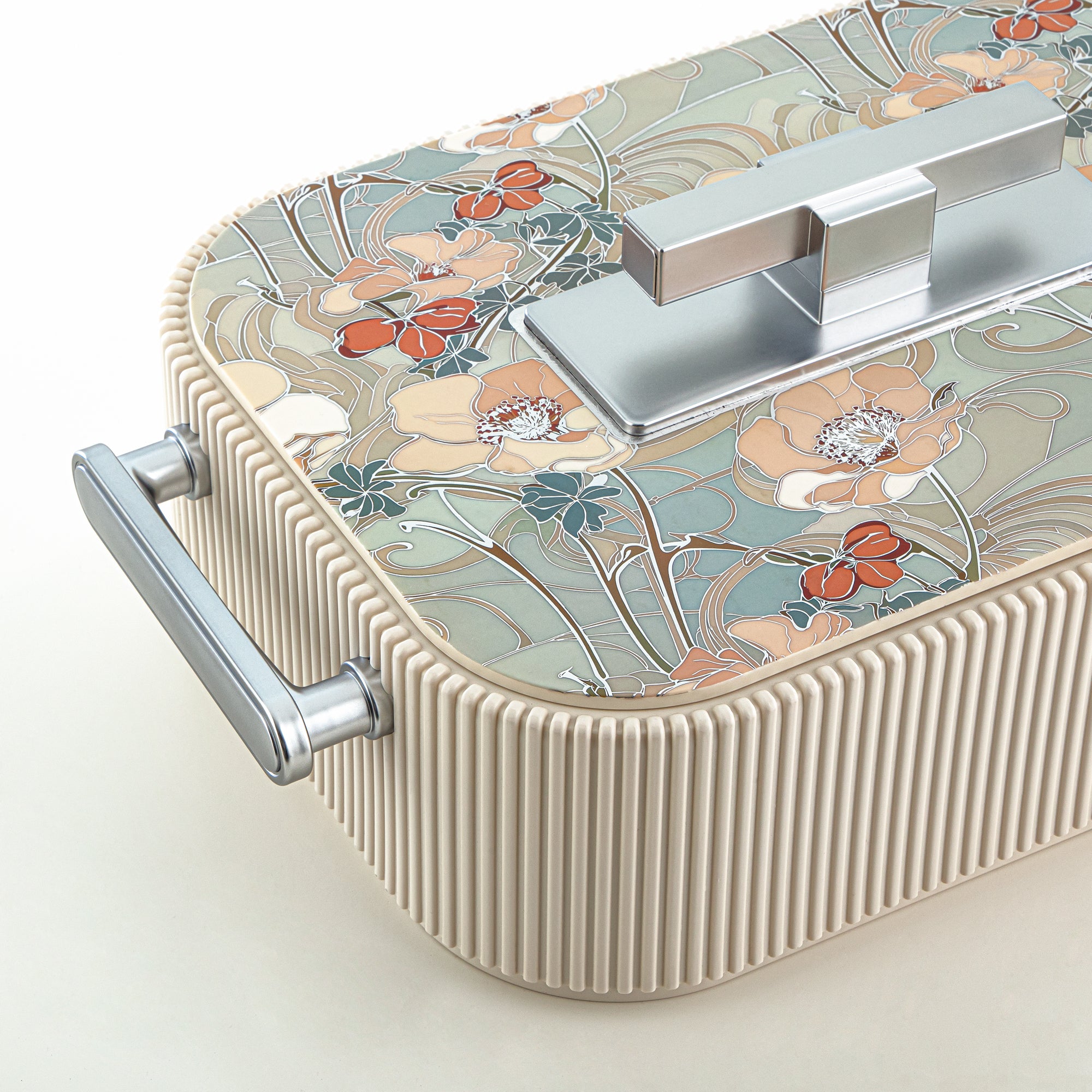 حرارات المرجان ABS، 3000 مل، بيج مزهر وفضي مطفي (HP06-300SP-AZ02S) - تقديم أنيق