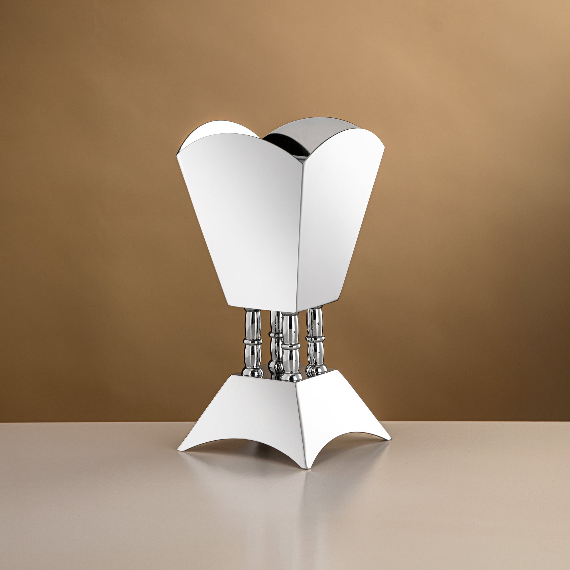 Almarjan 23.5 CM Incense Burner Shiny Silver - HT2506063