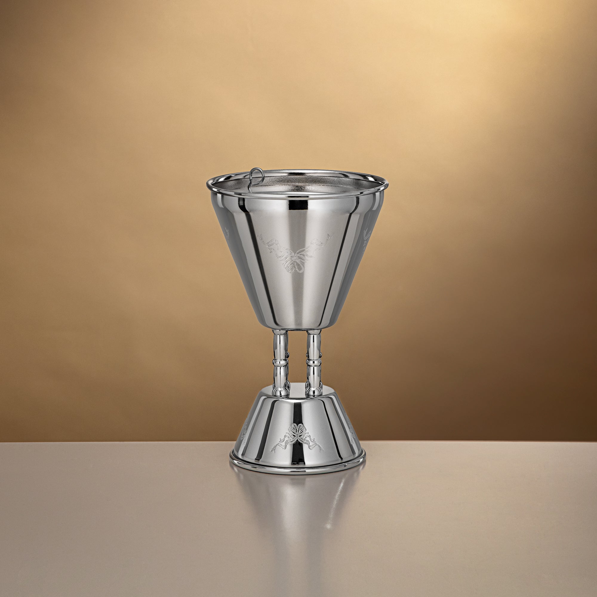 المرجان مبخرة 21 سم فضي لامع - HT2506087