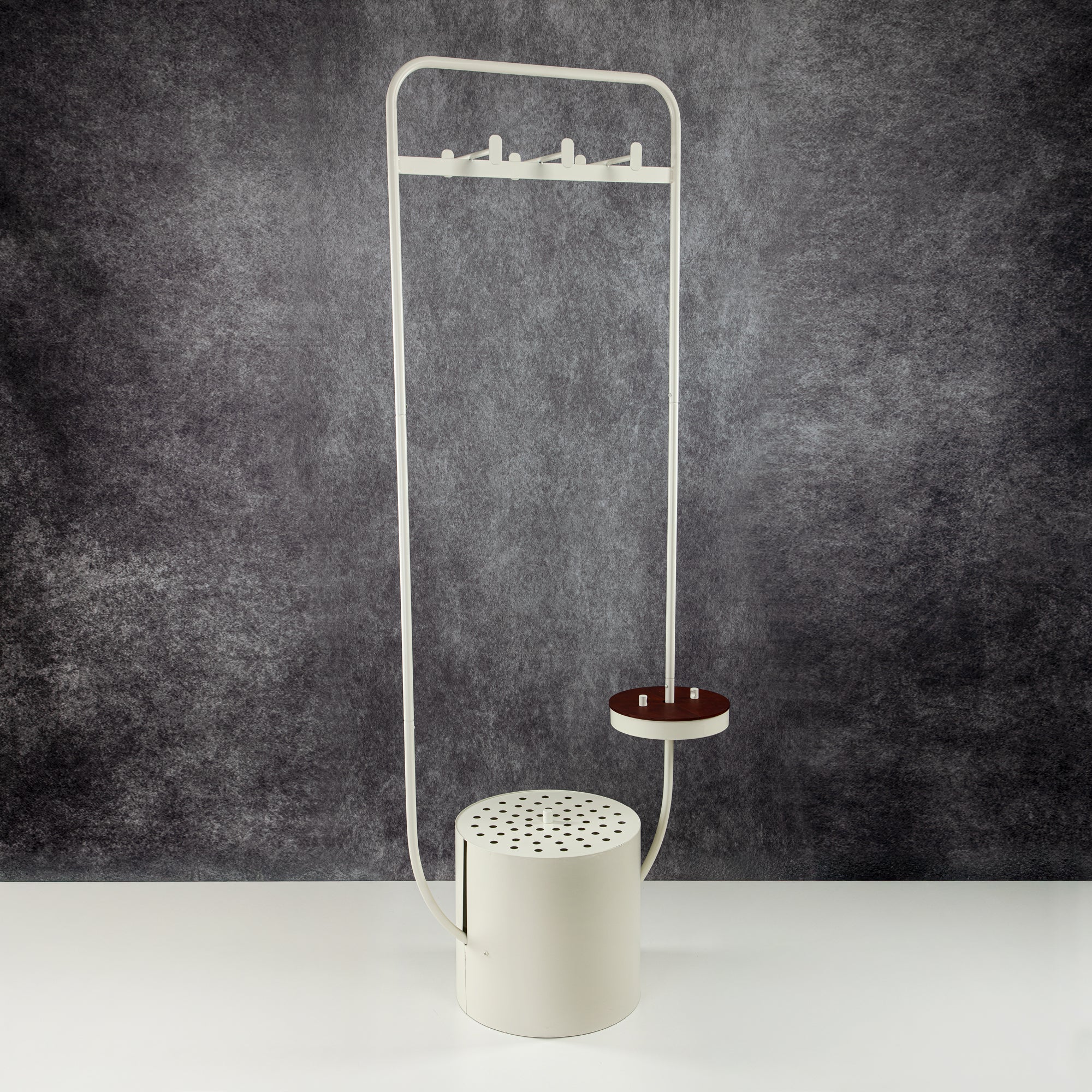 حامل ملابس المرجان مع مبخرة باللون البيج 184 سم (KMT0480-Beige) - إكسسوارات منزلية أنيقة