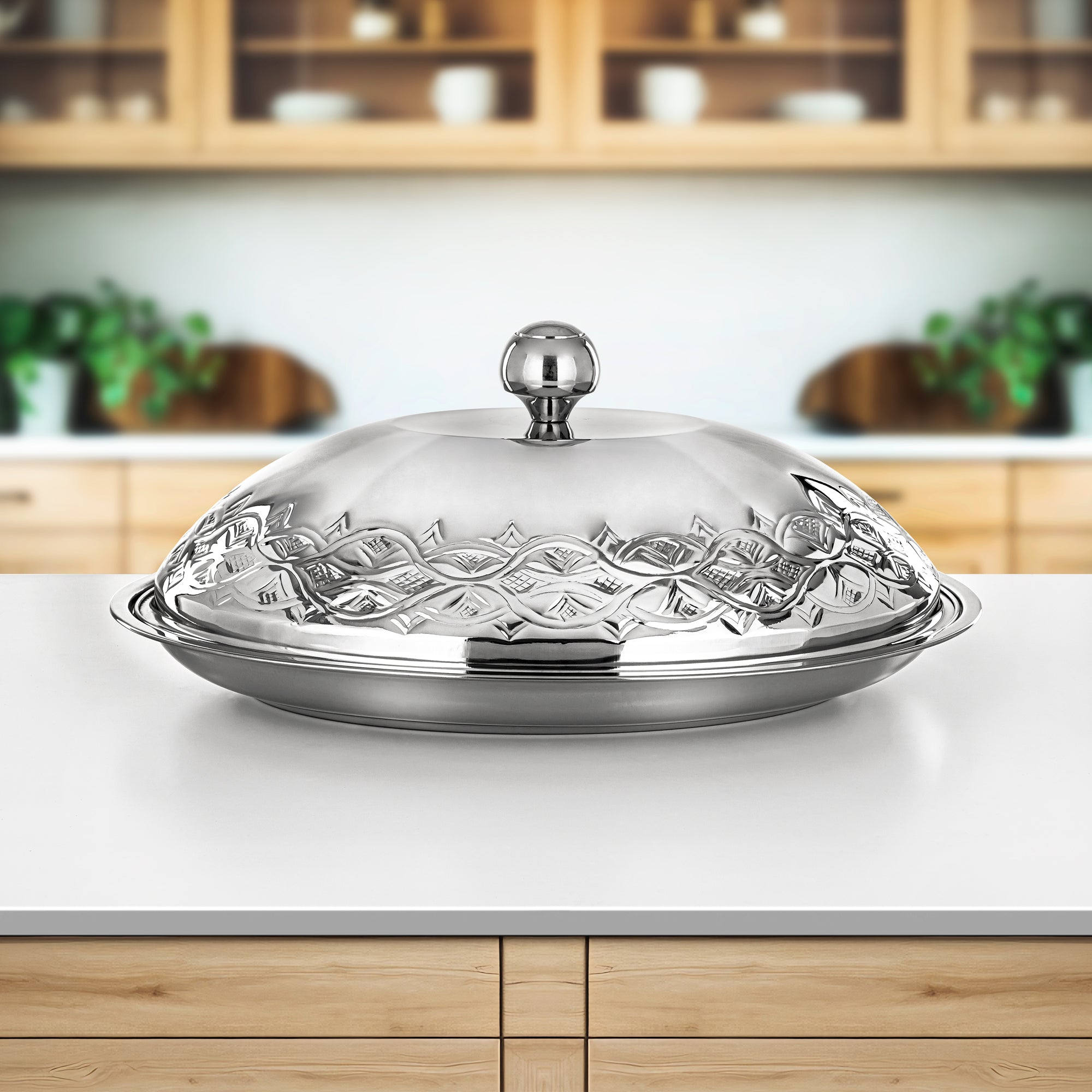 almarjan Koozy Tray 65 cm Silver (STS0293305)