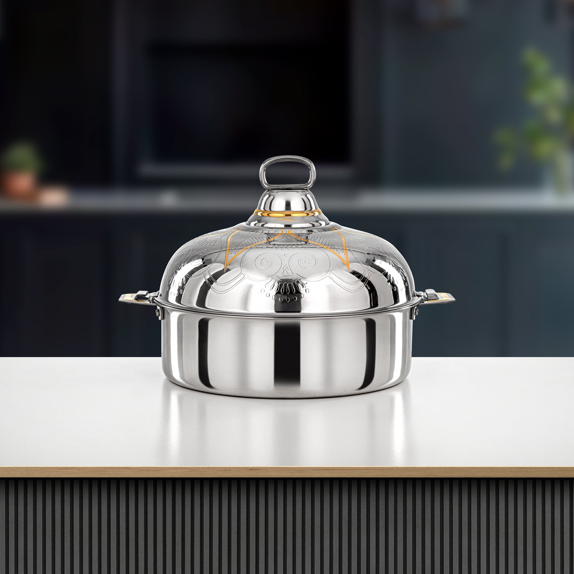 حرارات المرجان 30 سم فضي وذهبي