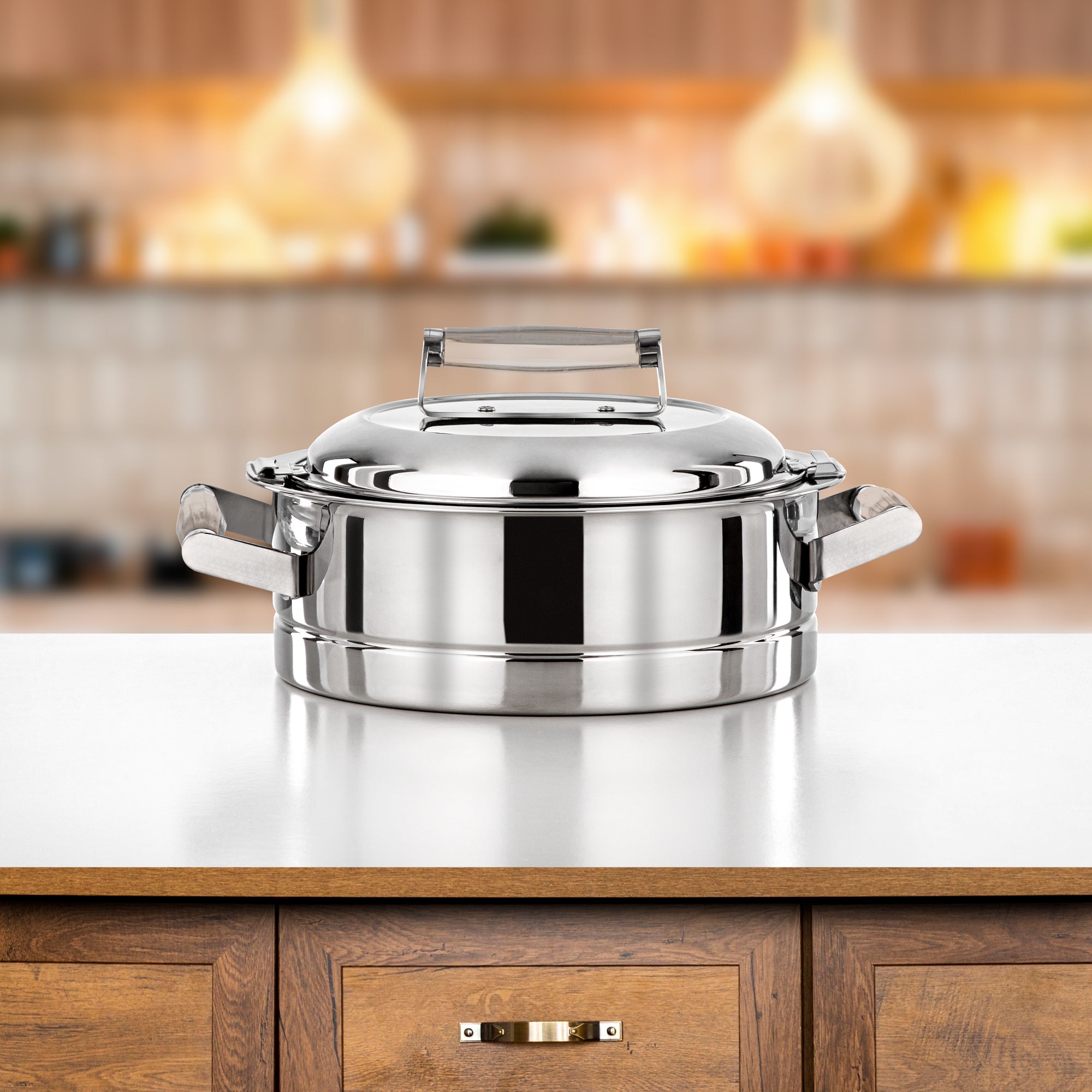 المرجان 25 سم مجموعة أريج ستانلس ستيل حرارات فضي-H25P7