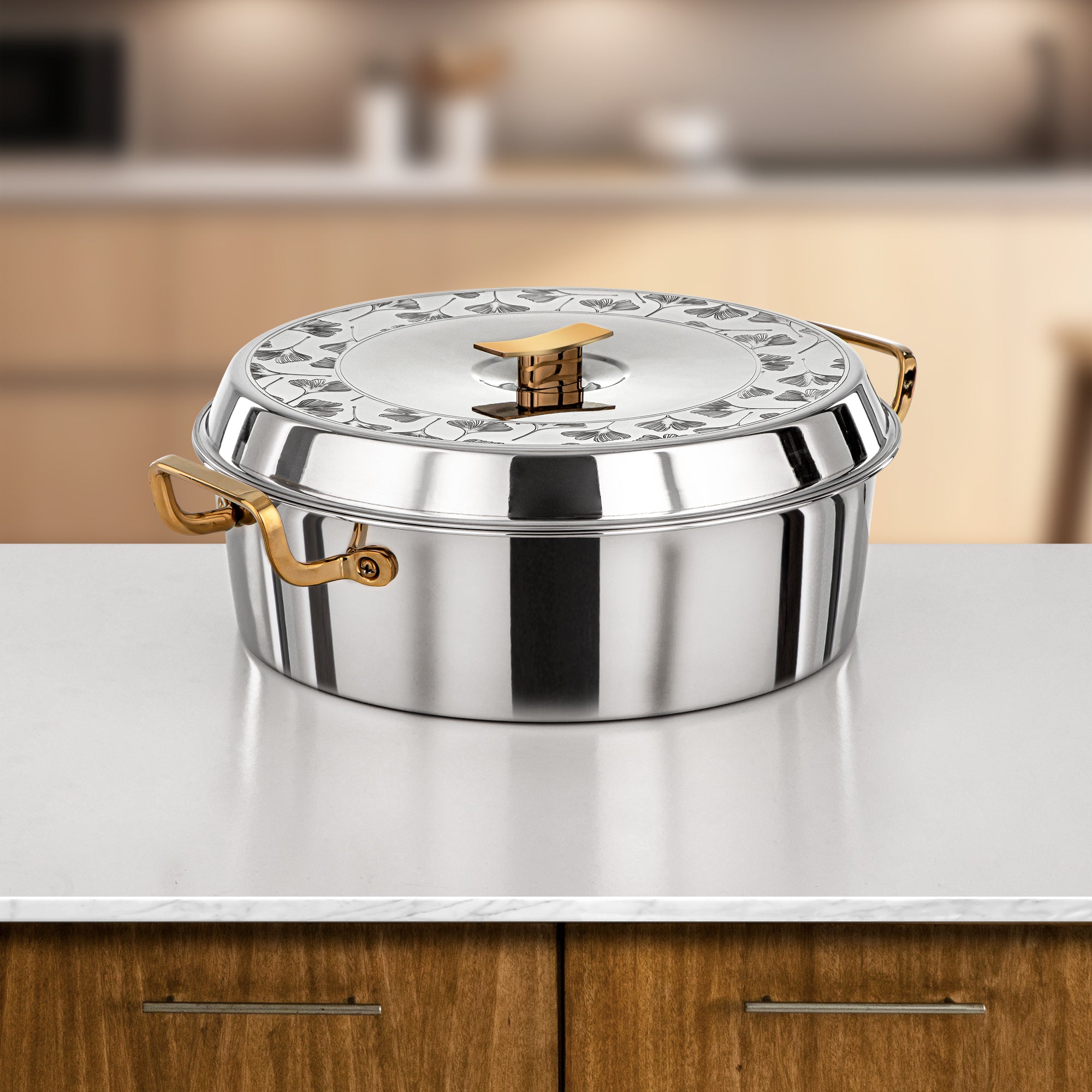 Almarjan Badr Hot Pot 30cm Silver & Gold