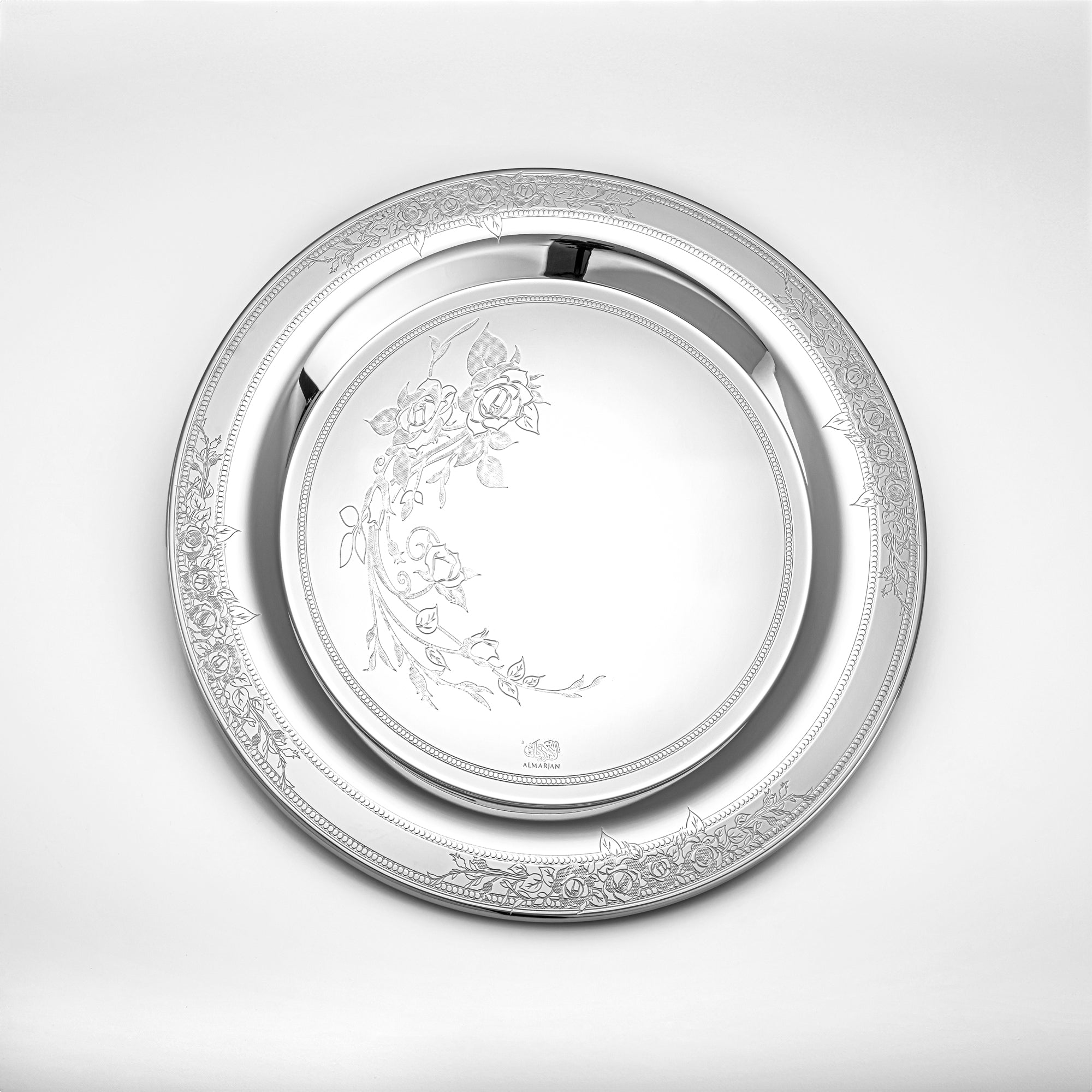 Almarjan 14 Pcs Lea Collection Stainless Steel Cake Set Silver - STS2051275