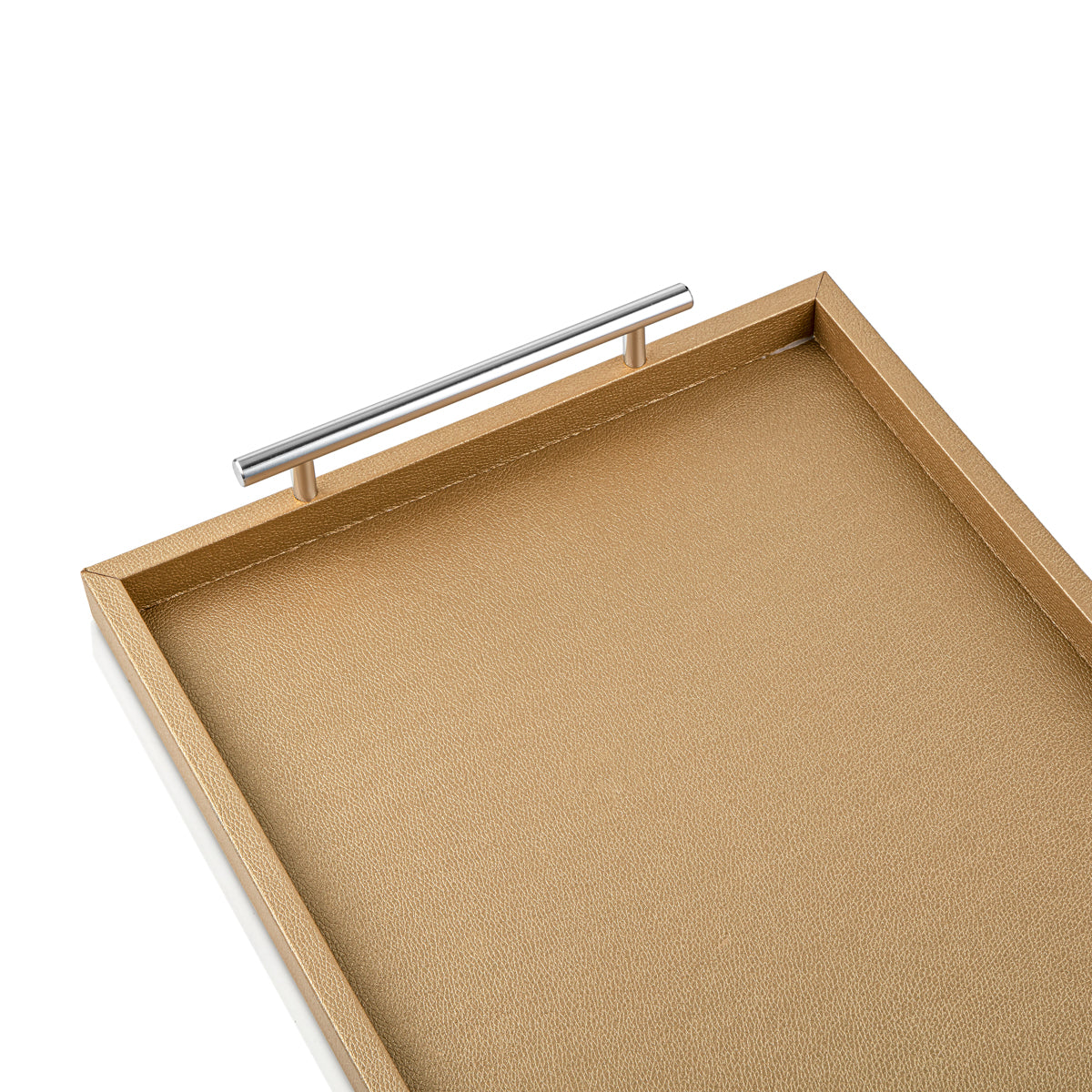 Almarjan 21 Pieces Leather Collection Tea Set Gold & Silver - TRHL-5