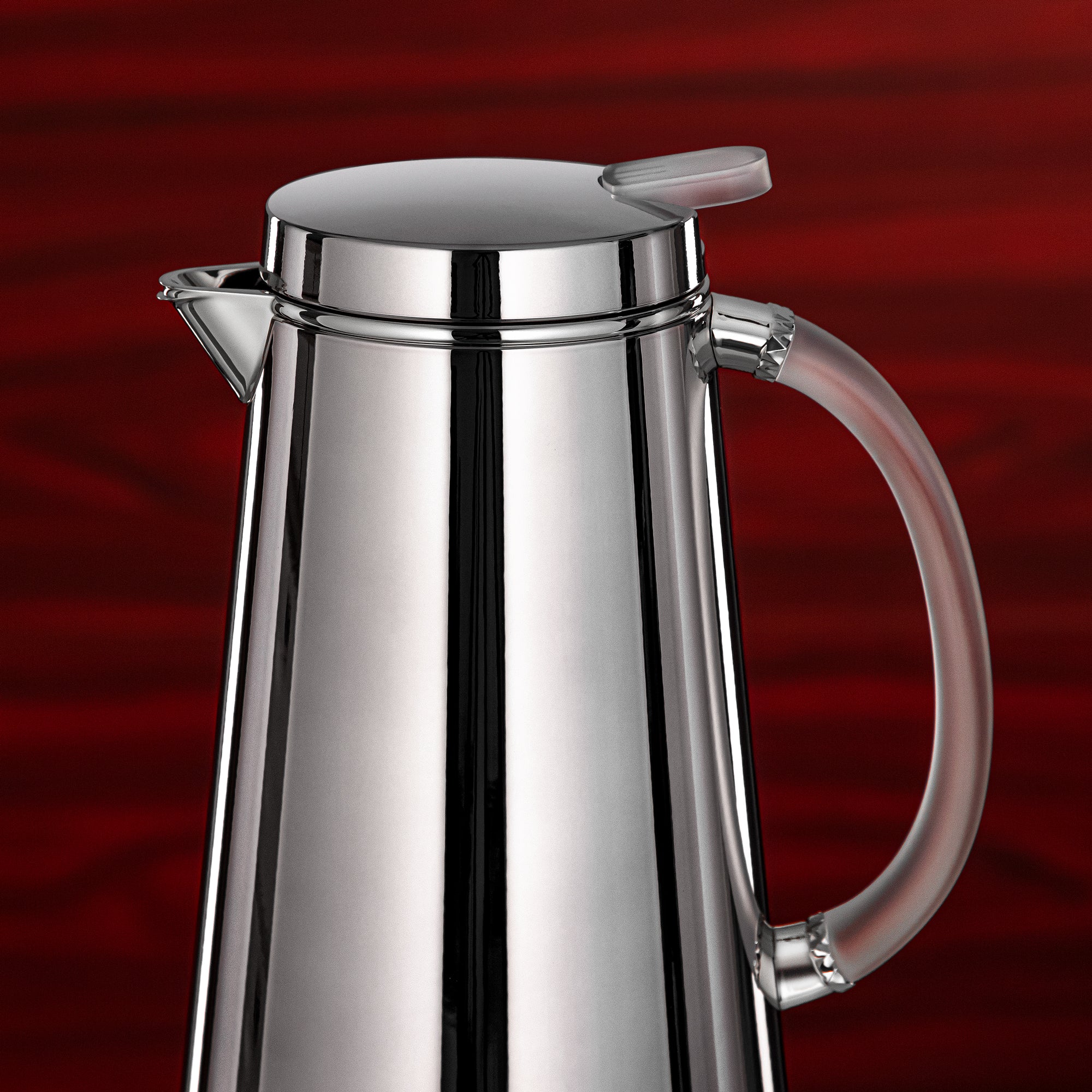 Almarjan Vacuum Flask Metal 0.7 Liter Silver with Frost Handle (VOP-700 CY15) – Elegant Serving | Ramadan & Gatherings