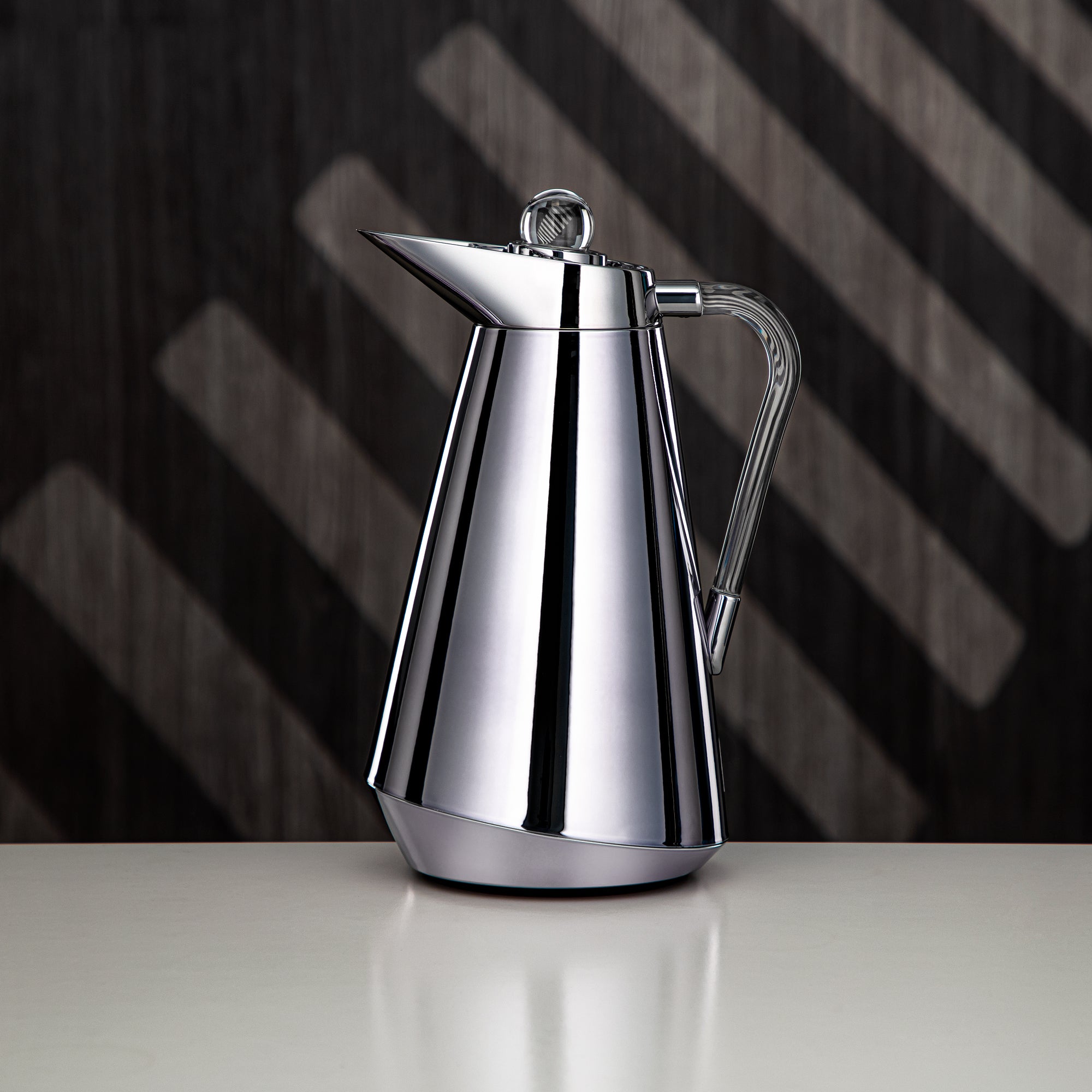 Almarjan Vacuum Flask Set Silver & Transparent (VSP-00700/1000 CY07)