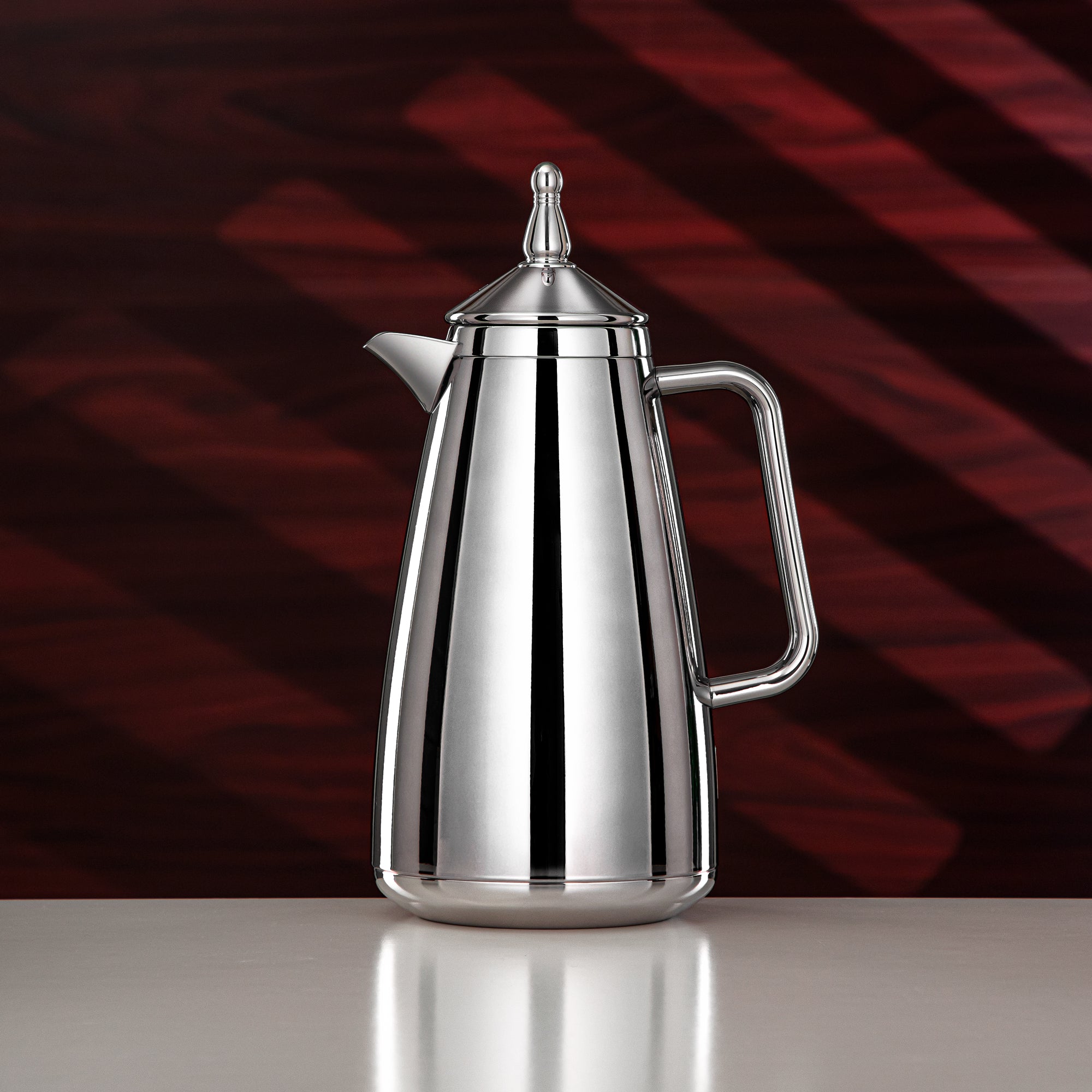 Almarjan Vacuum Flask Set 1L + 1L Silver – Glass Liner – XHP-C1000/D1000 C