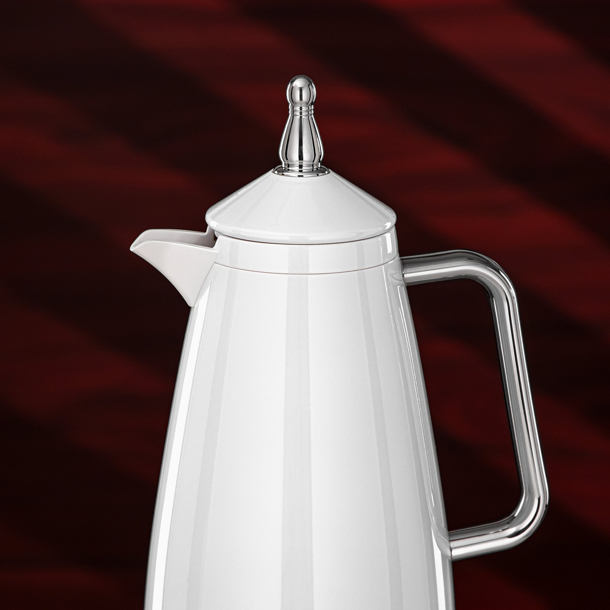 طقم ترامس المرجان 1 لتر + 1 لتر أبيض وفضي