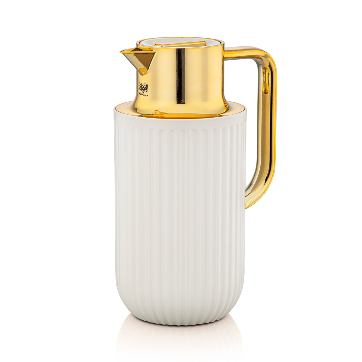 Almarjan 1.6 Liter Vacuum Flask Matt Ivory & Gold - 2C122-160 MIV/G