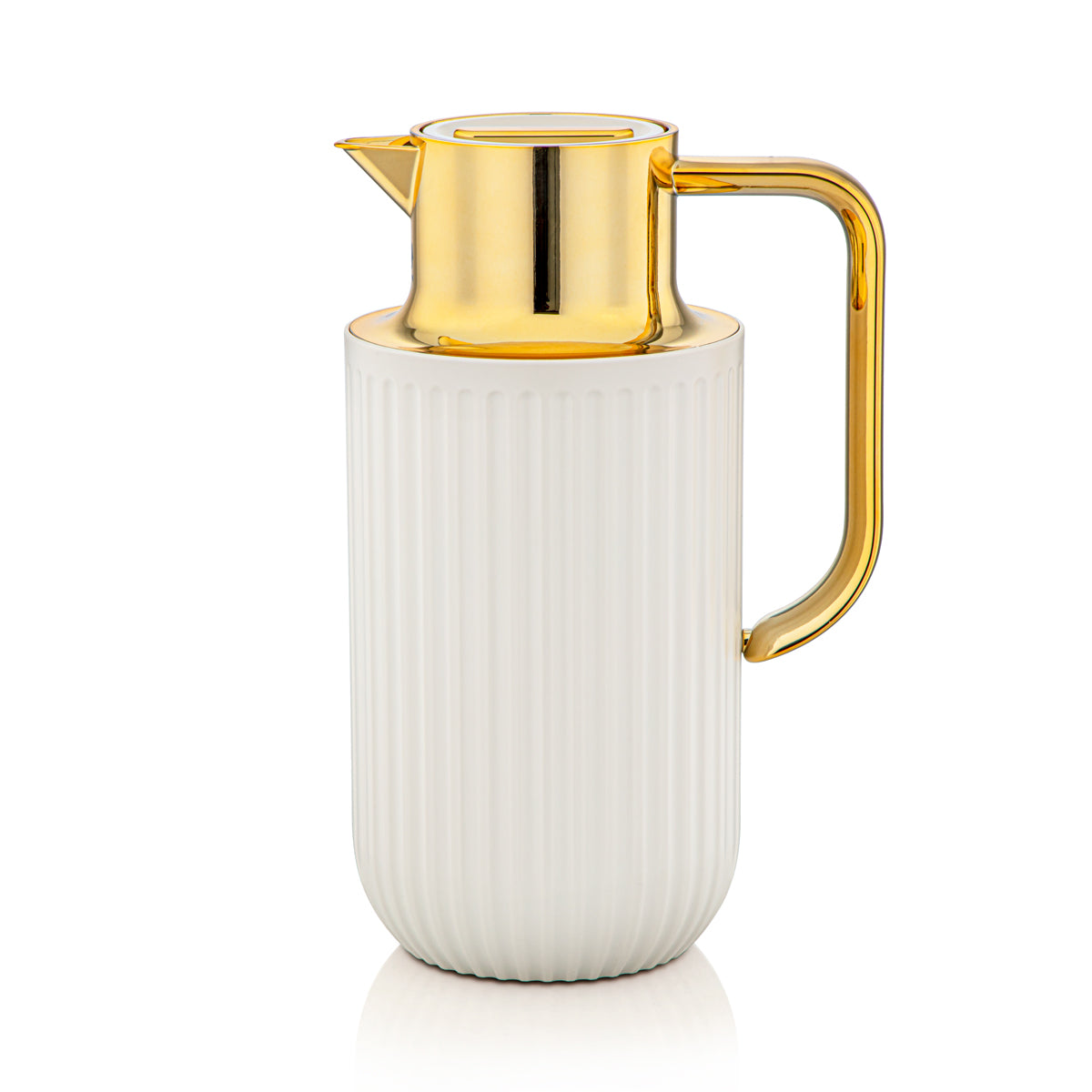 Almarjan 1.6 Liter Vacuum Flask Matt Ivory & Gold - 2C122-160 MIV/G