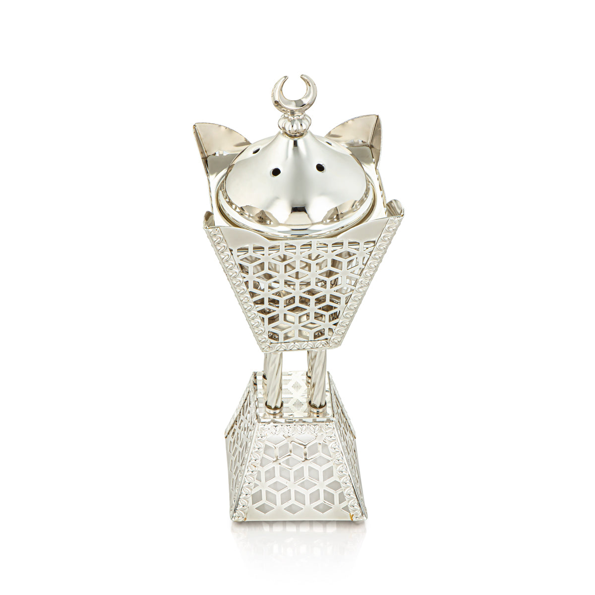 Almarjan 10 CM Incense Burner Silver - AZ-262S/S