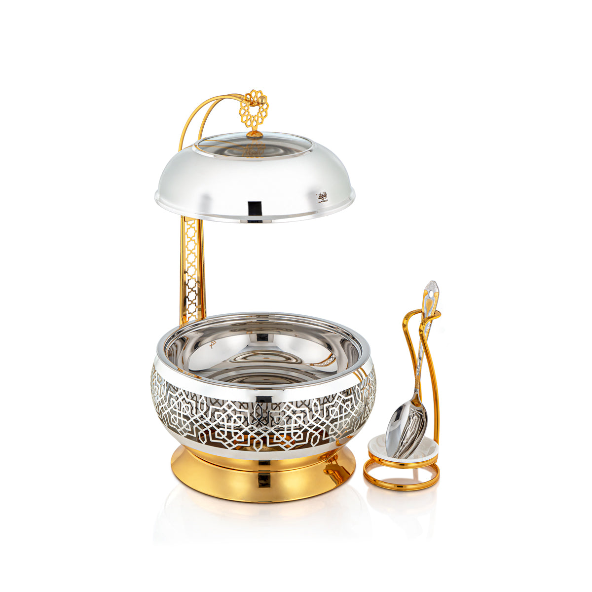 سخان بوفيه المرجان 3 لتر مع ملعقة فضي وذهبي - STS0012926