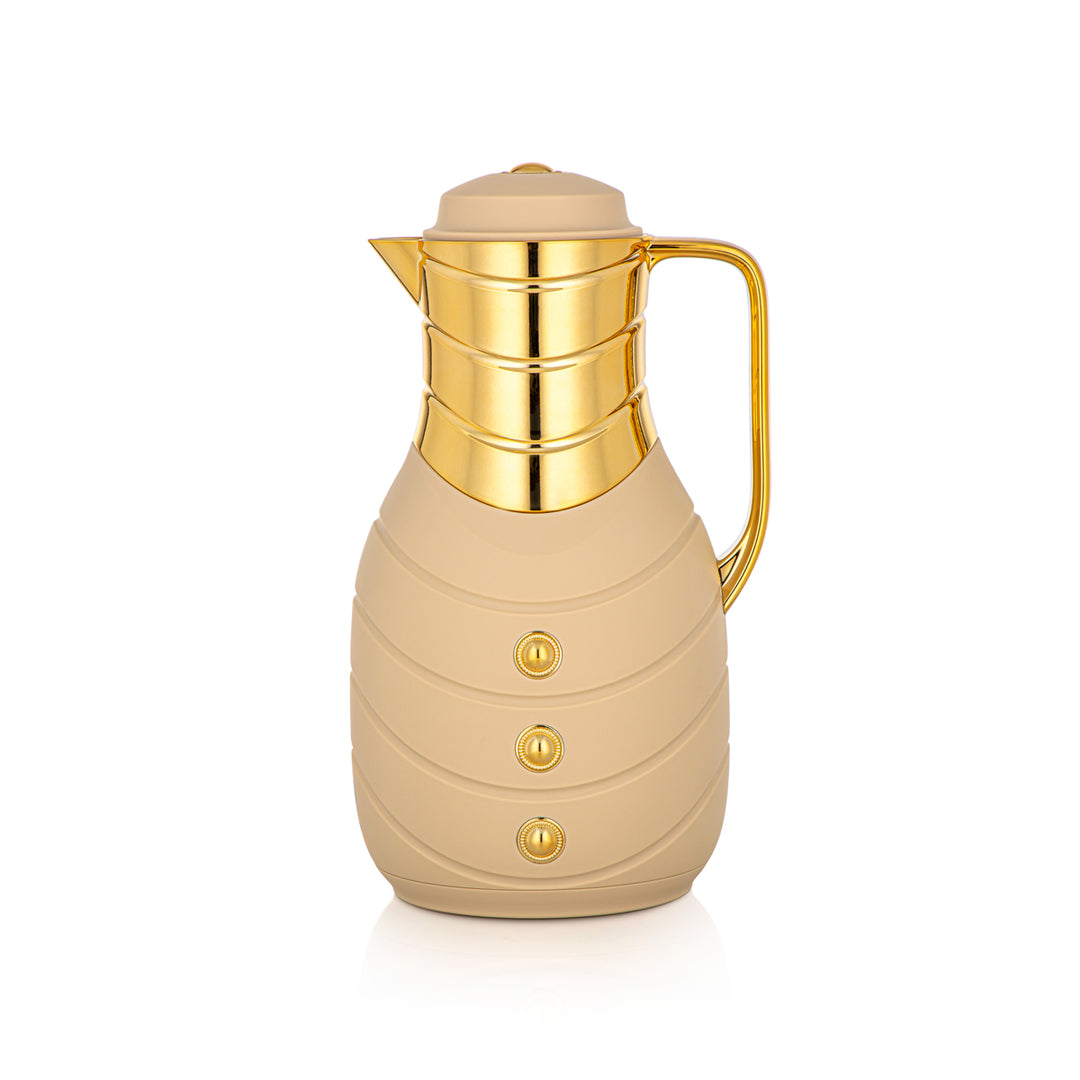 Almarjan 2 Pieces Vacuum Flask Set Soft Beige & Gold - FG203AB-100 MBG/G