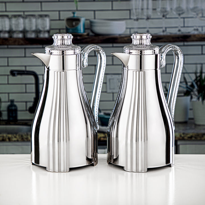 Almarjan 2 Pieces Vacuum Flask Set Silver - FG205 AB-100 ALL NI