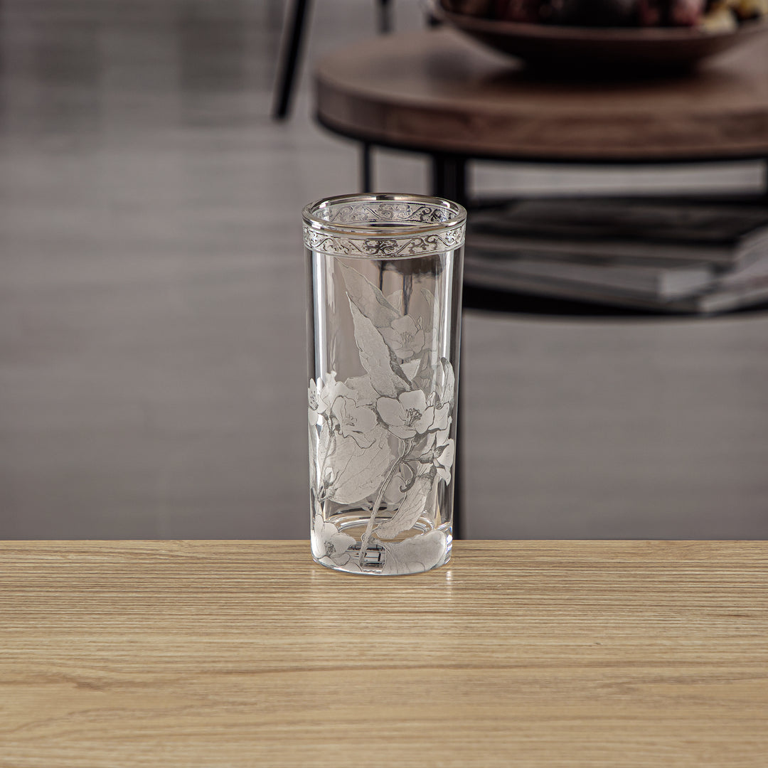 Almarjan 4 Pieces Fonon Collection Glass Cup - 8588