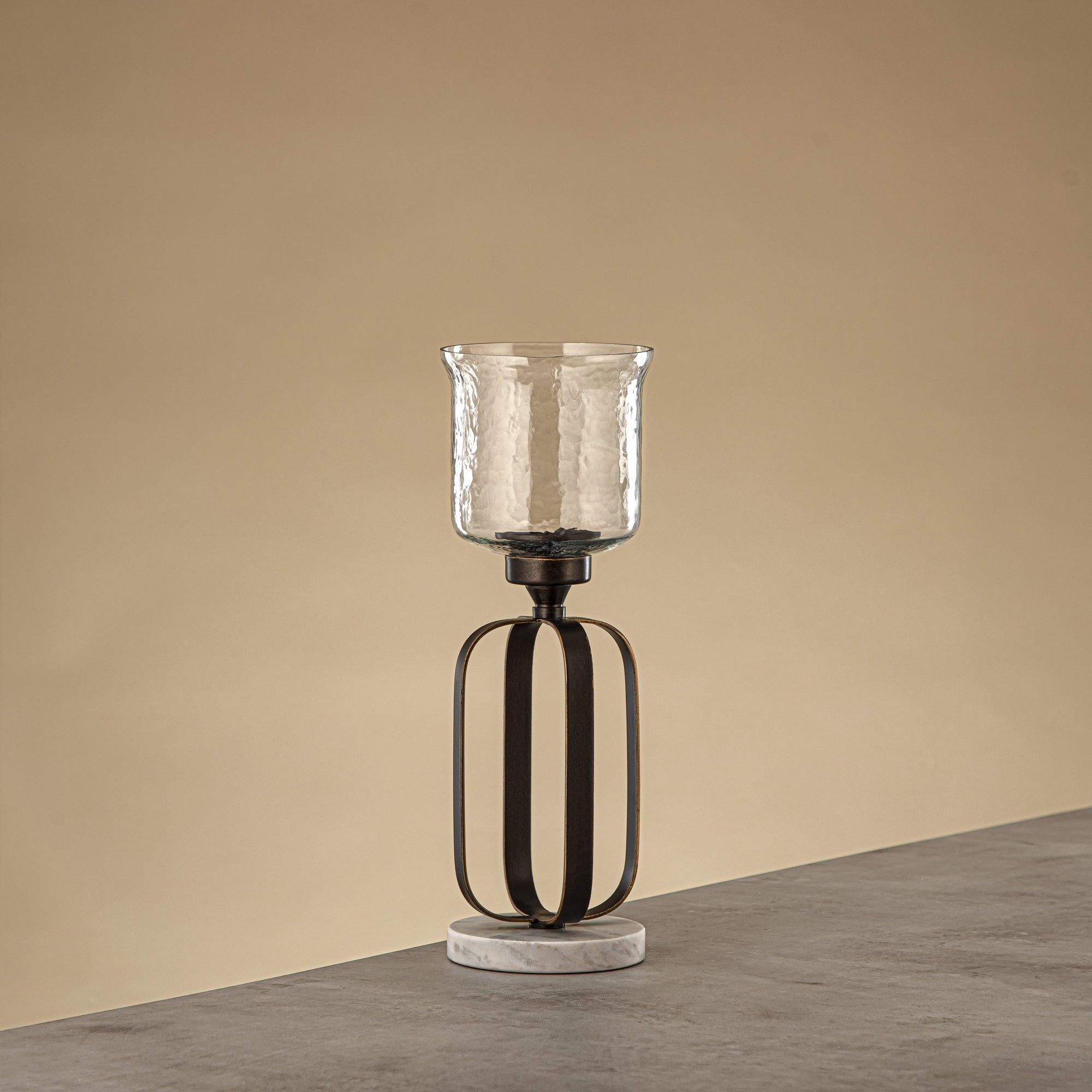 Almarjan Votive Holder 32cm Dark Bronze