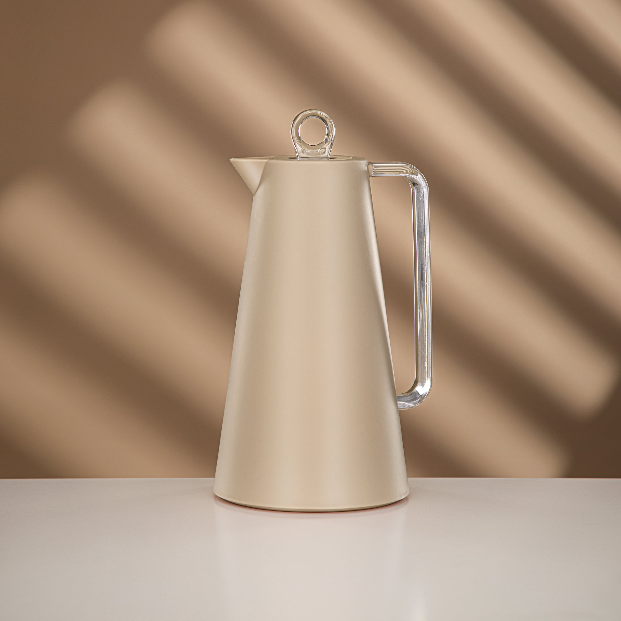 طقم ترامس المرجان بيج وشفاف