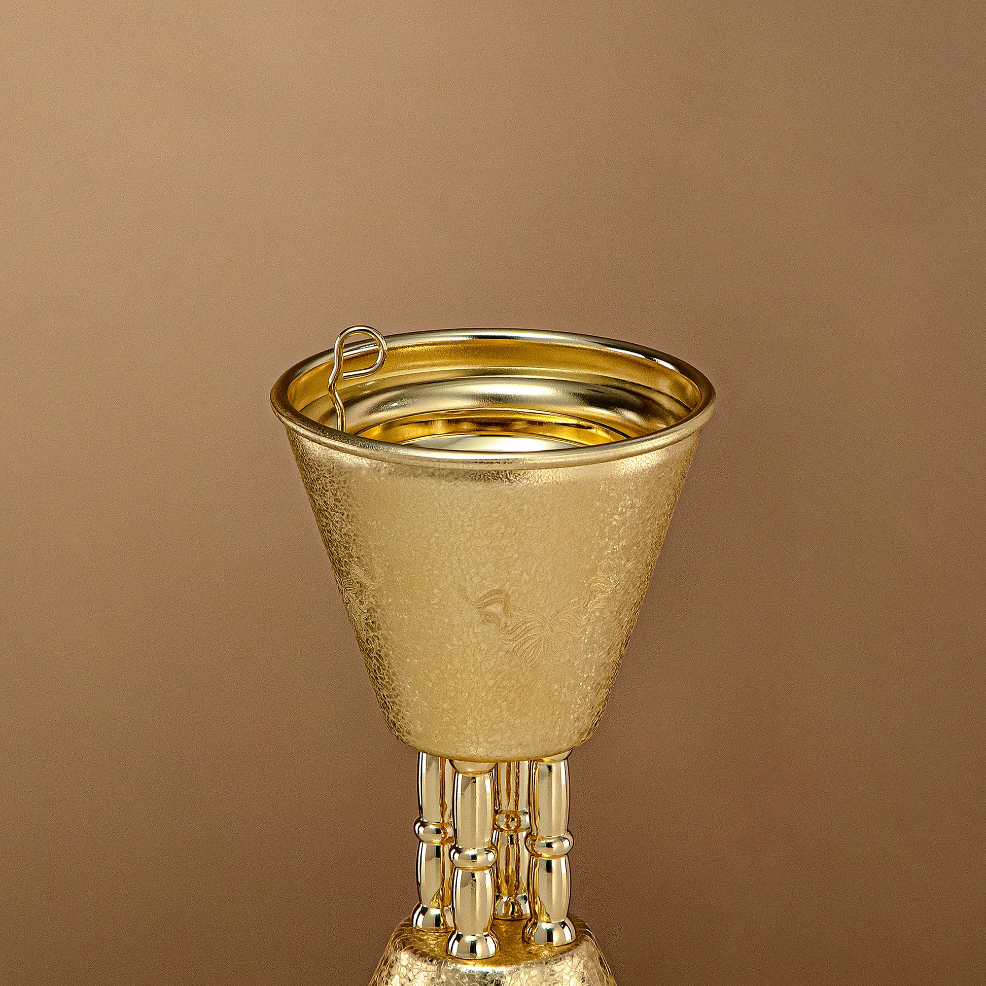 مبخرة المرجان من النحاس بتأثير التشقق، 18 سم