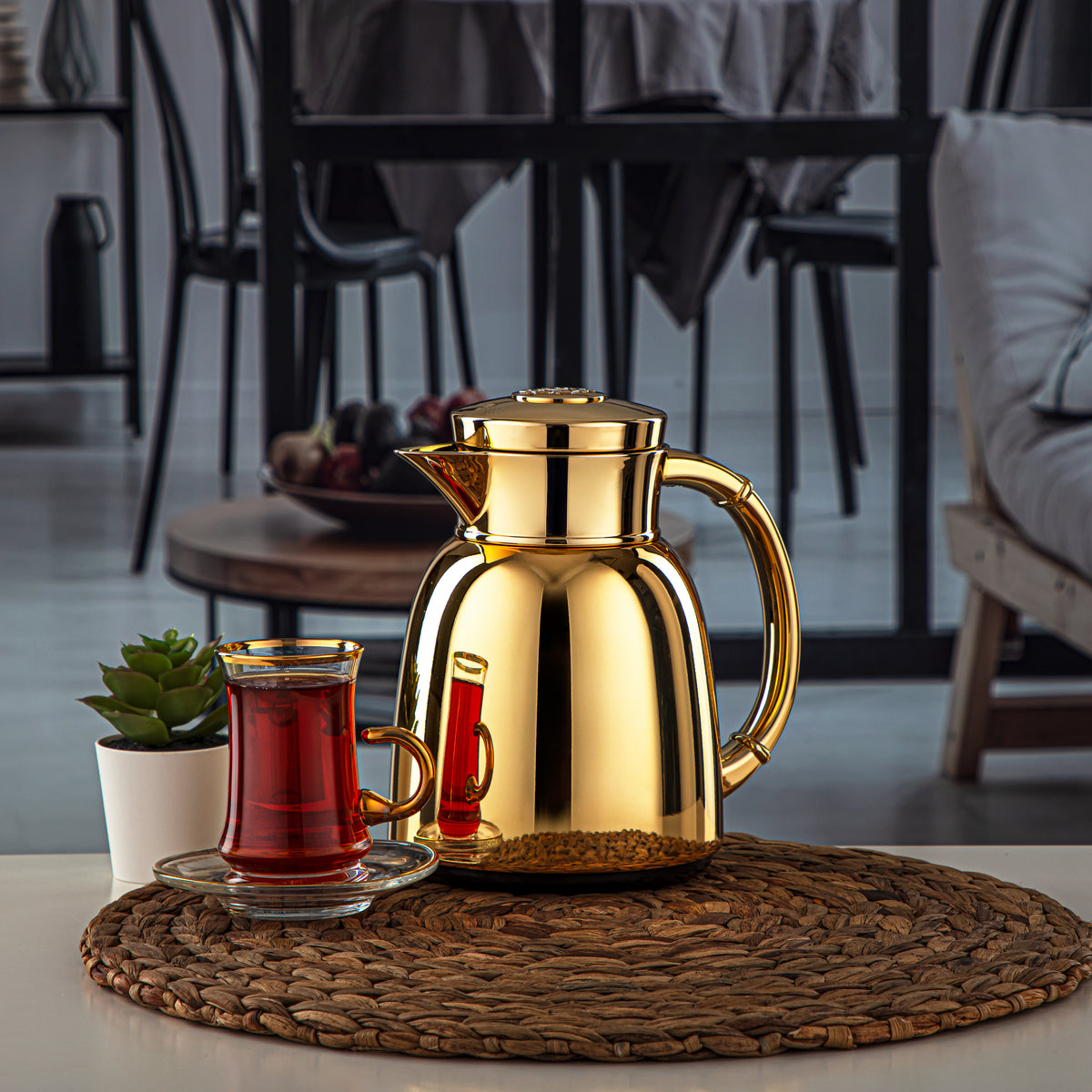 المرجان 0.35 لتر ترمس ذهبي - QVC-0350C95