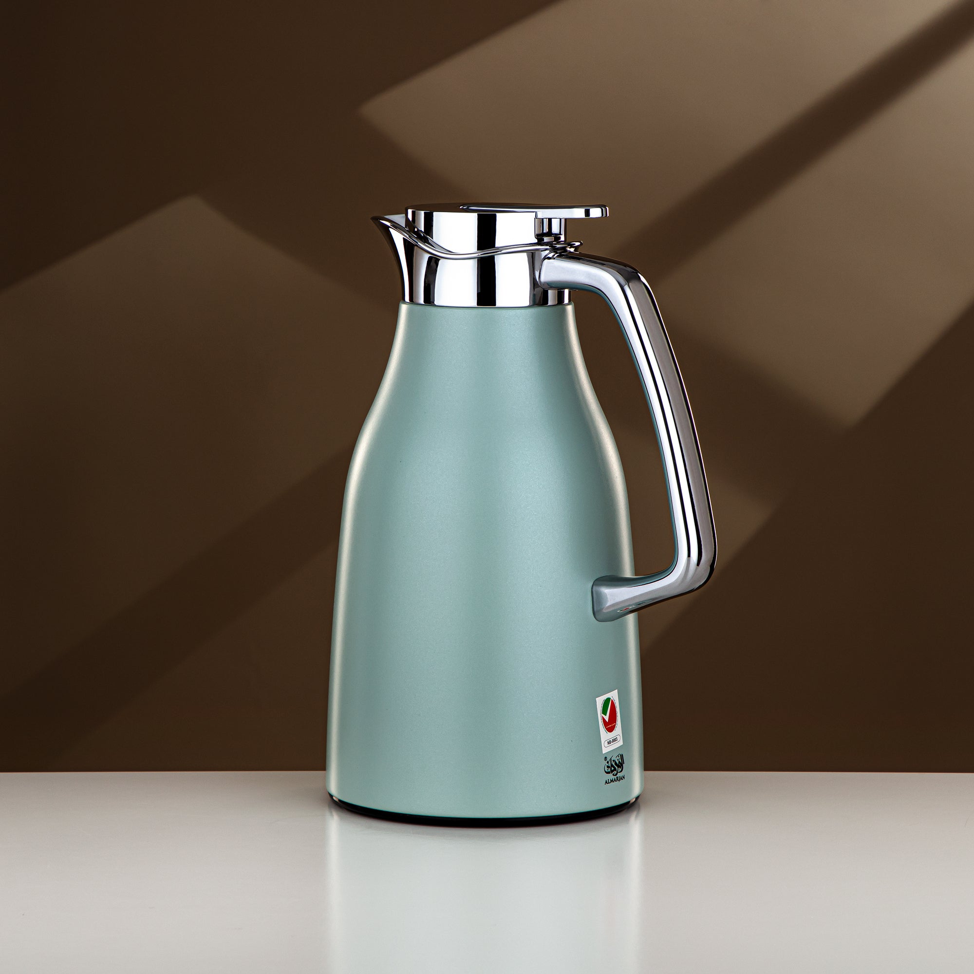 Almarjan 1 Liter Vacuum Flask Matt Green & Silver - RGC-1000Q405YZC