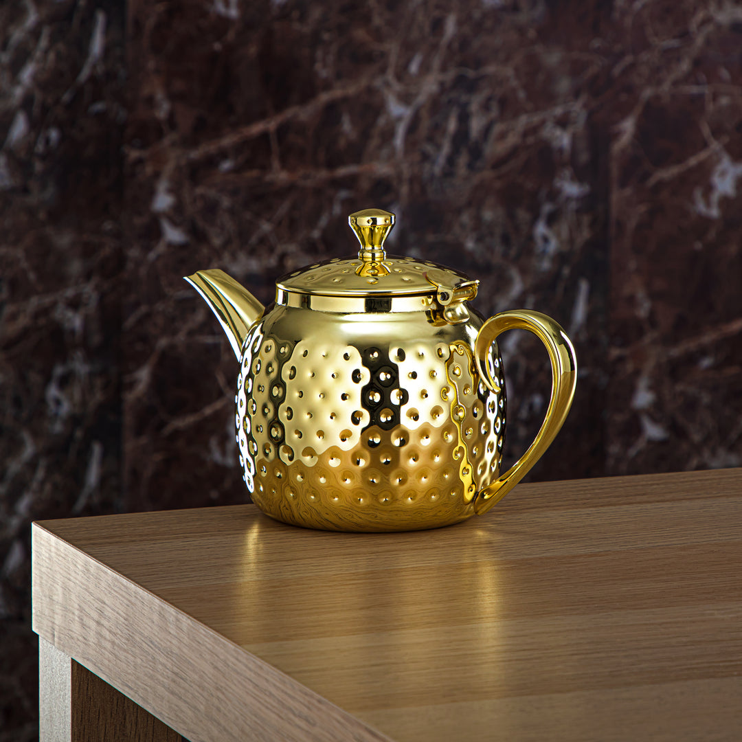 Almarjan 1 Liter Stainless Steel Teapot Gold - STS0010616