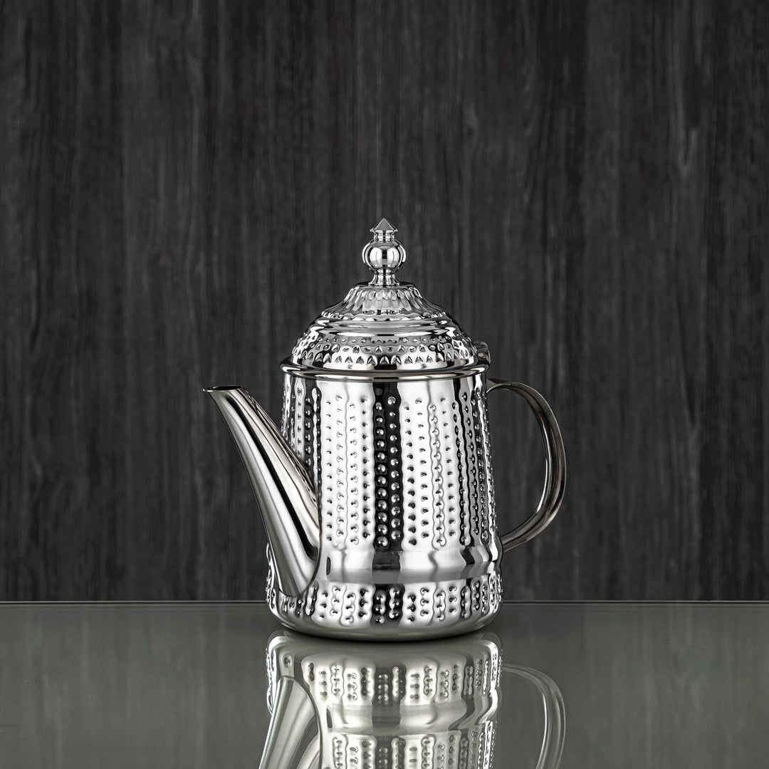 Almarjan 24 Ounce Barari Collection Stainless Steel Teapot Silver - STS0013046