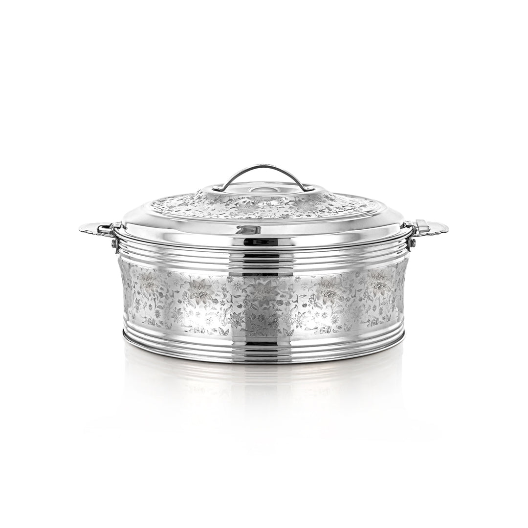 Almarjan 3 Pieces Sausan Collection Stainless Steel Hot Pot Silver - H23E7