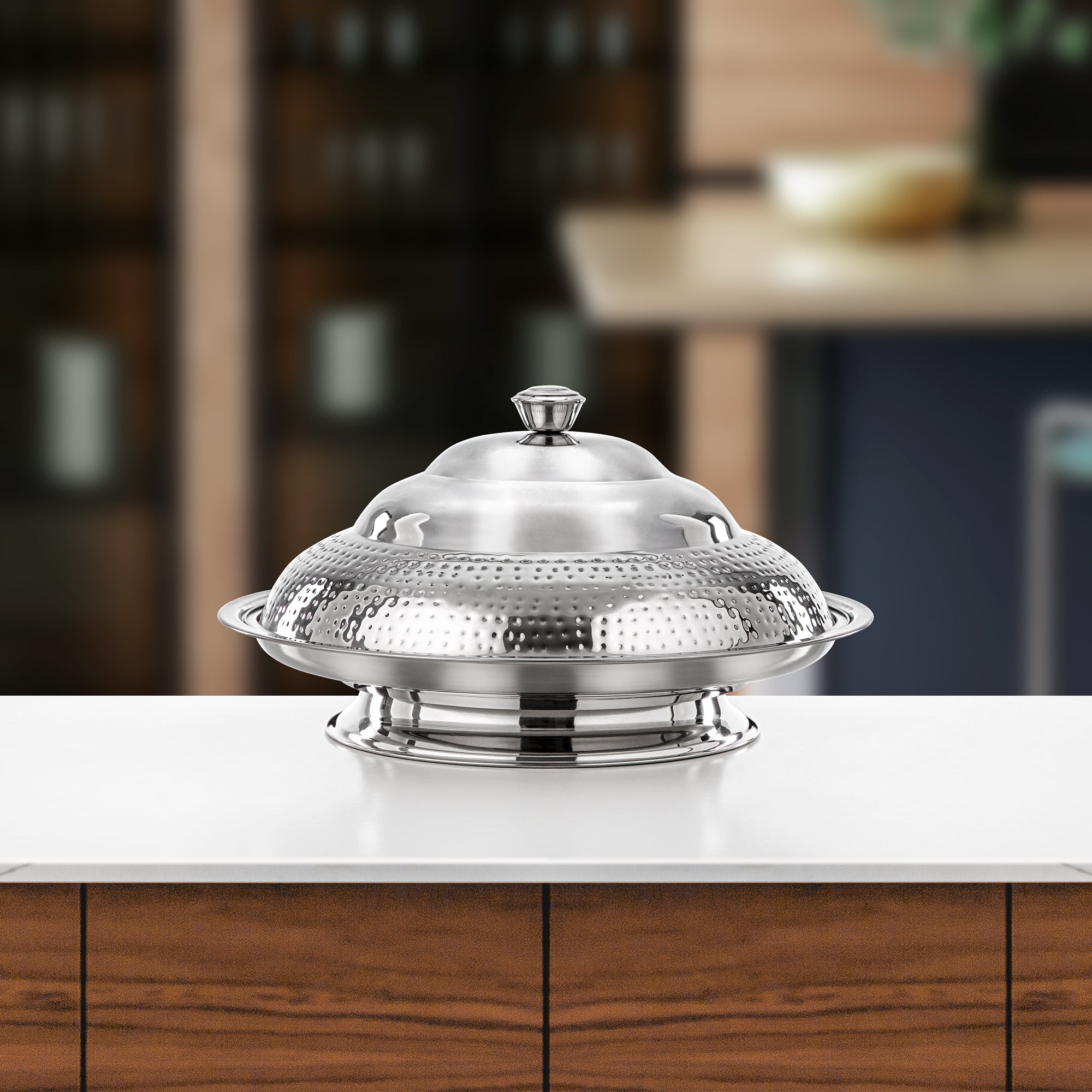 Almarjan Koozy Tray 50 cm Silver (H25M20)