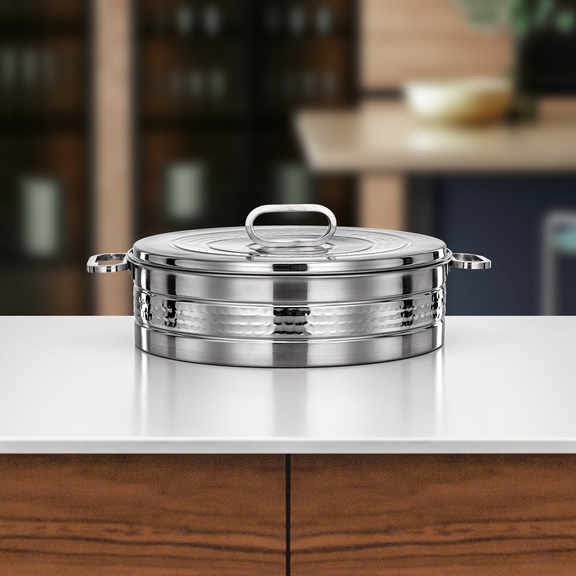 Almarjan Diana Hot Pot 35cm Silver