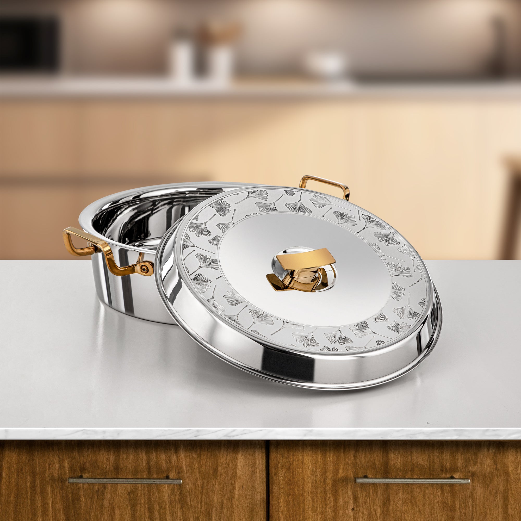 Almarjan Badr Hot Pot 30cm Silver & Gold