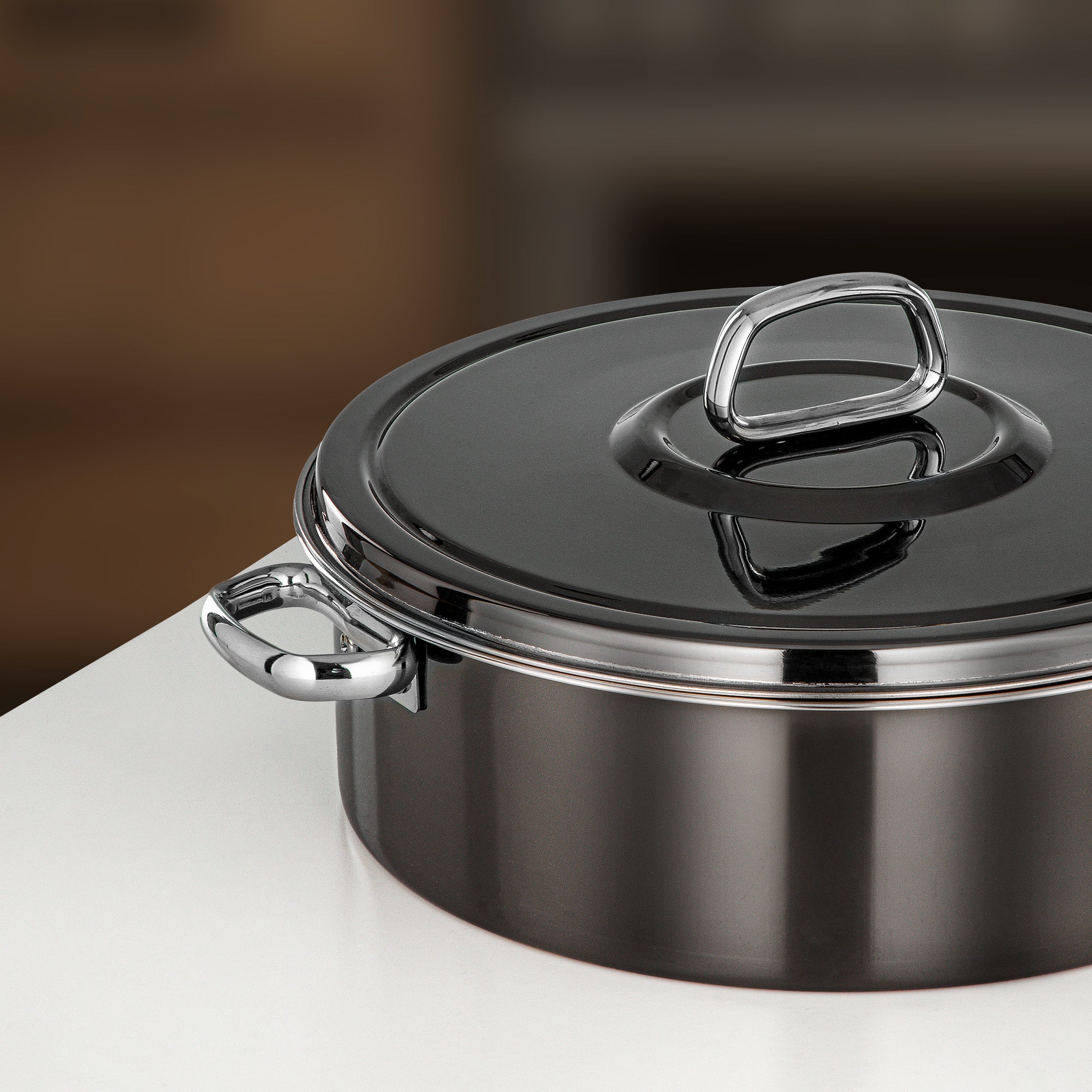 حرارات المرجان ديانا 30 سم أسود رمادي وفضي