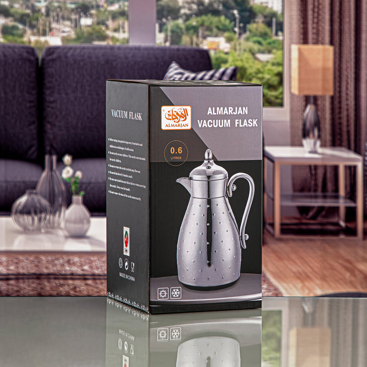 Almarjan 0.6 Liter Vacuum Flask Silver - VAF0010332