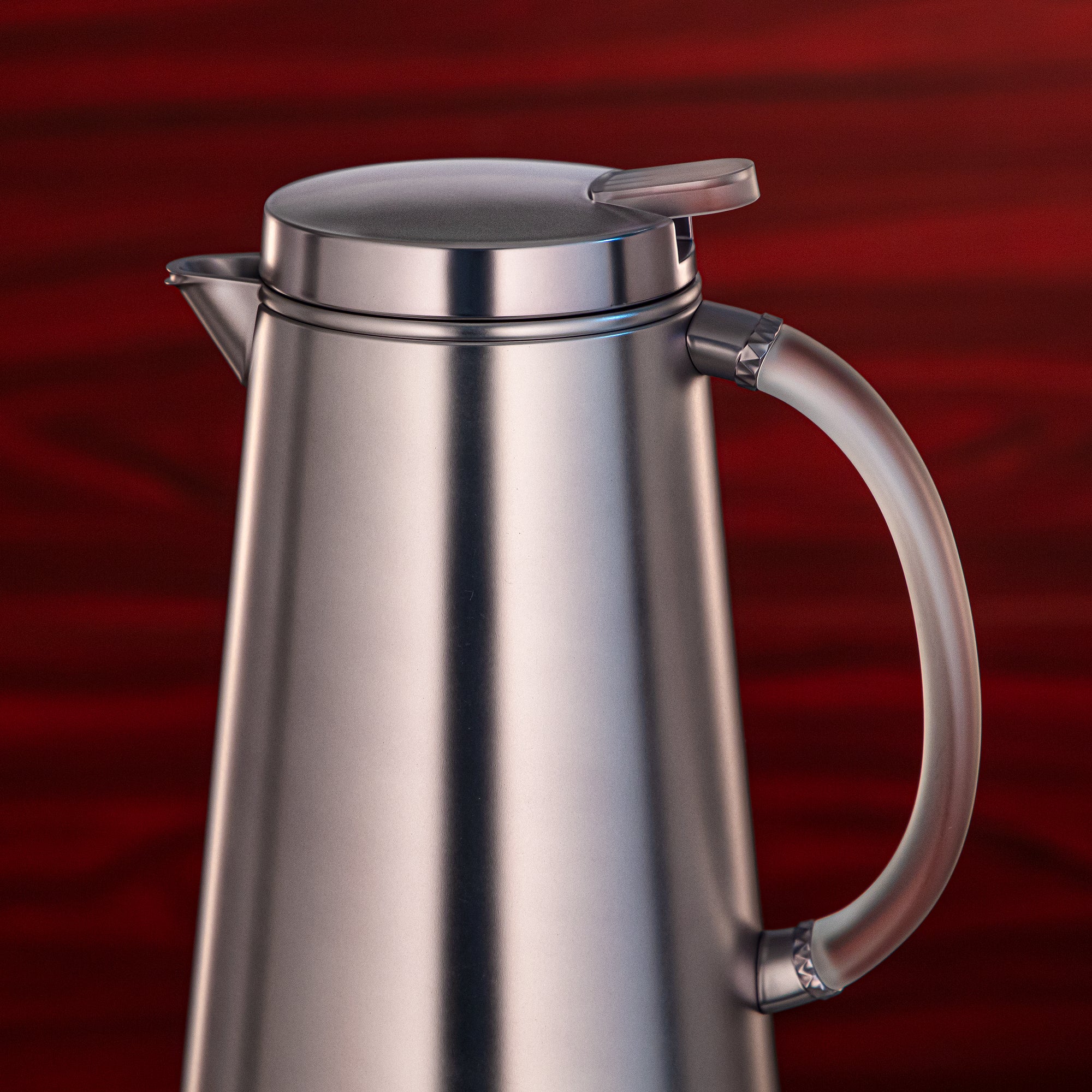 ترمس المرجان معدن 0.5 Liter Matt Silver with Frost Handle (VOP-500 E23Y15) – تقديم أنيق | رمضان و التجمعات