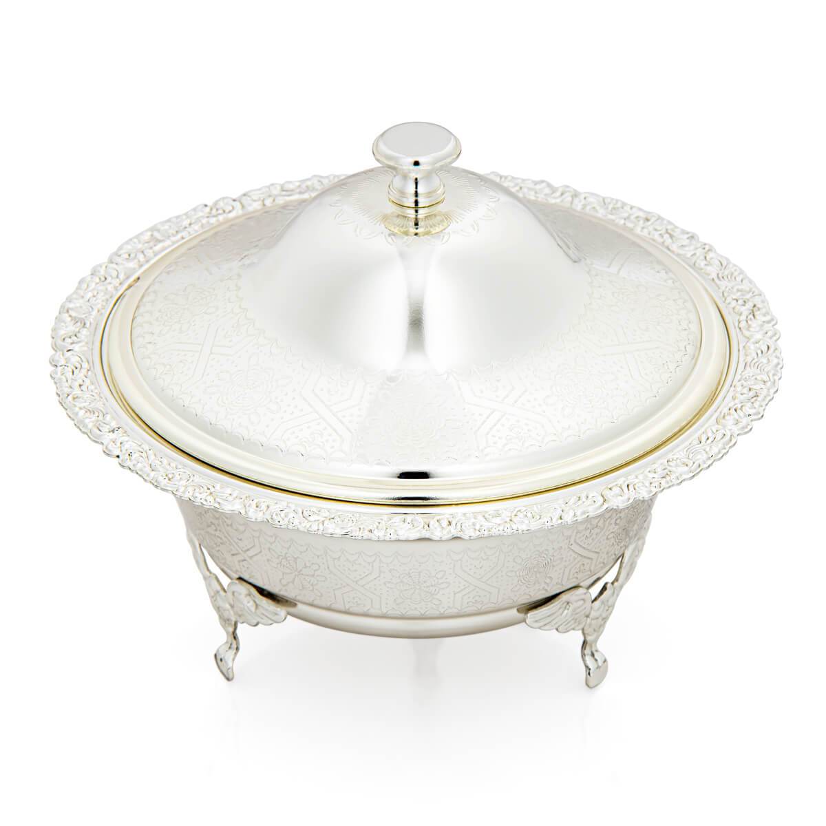 Shop 18 CM Date Bowl With Cover Silver at Almarjanstore.com - UAE