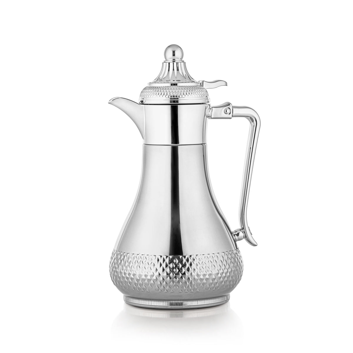 Almarjan 0.6 Liter Stainless Steel Vacuum Dallah Silver - SWT/D-060-CR