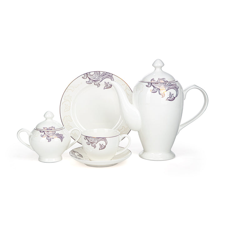 Almarjan 22 Pieces Bone China Tea Set - SX-017