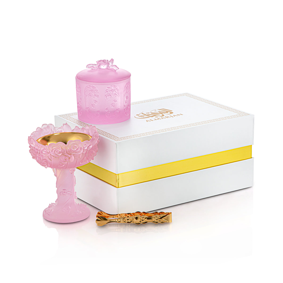 Almarjan Incense Burner Set - VR-HAM008-P Pink